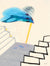 Surreal Staircase View <br>20th Century Pastel <br><br>#83907