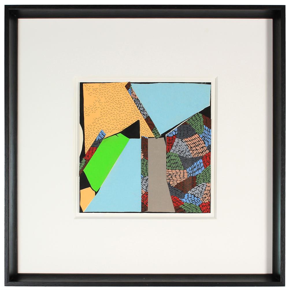 Geometric Deconstruction<br>Acrylic & Collage, 1999<br><br>#71846