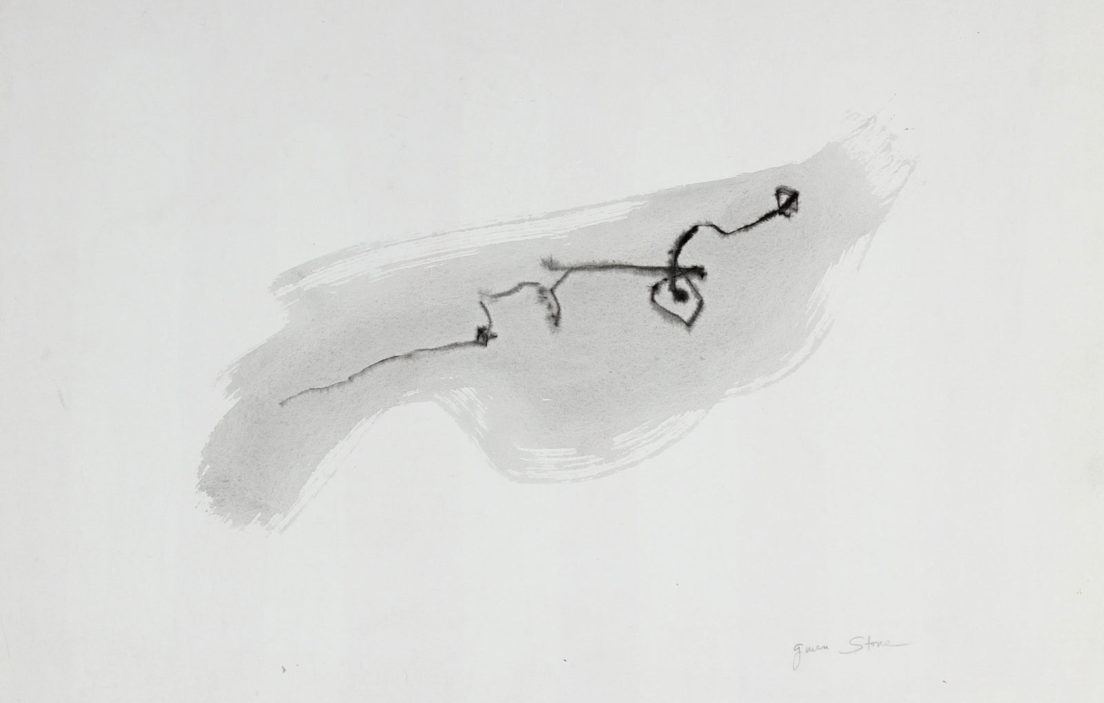 <i>Zen Stroke</i><br>Late 20th Century Ink<br><br>#84653