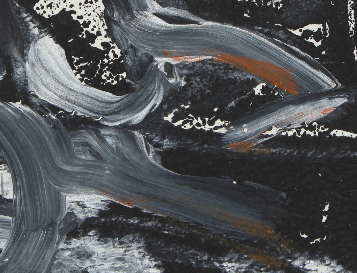 Late 20th Century Abstract<br>Monochromatic Monoprint<br><br>#84684