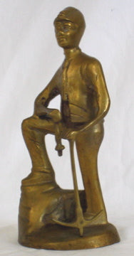 Man With Pickaxe <br>Mid Century Brass <br><br>#8552