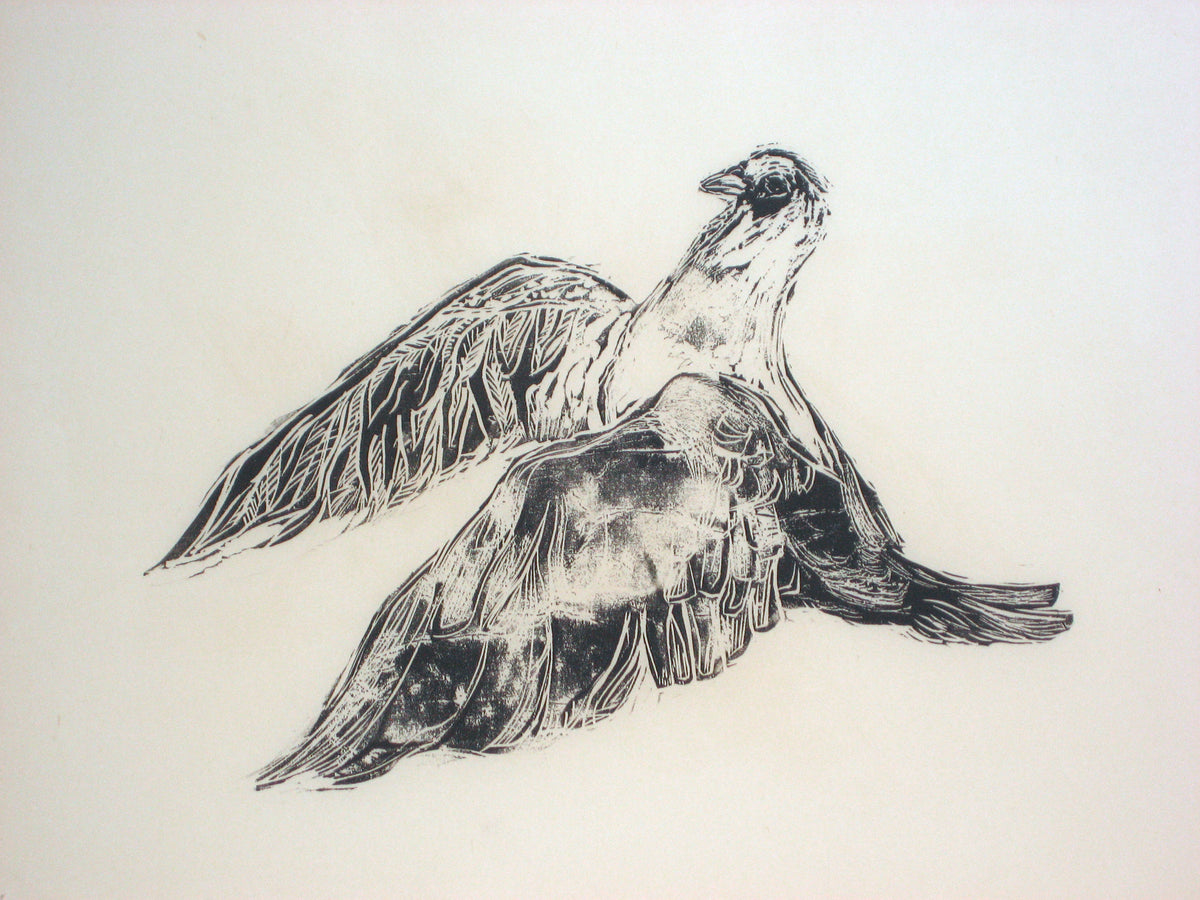 <i>Dove</i><br>1960s Woodcut<br><br>#8562