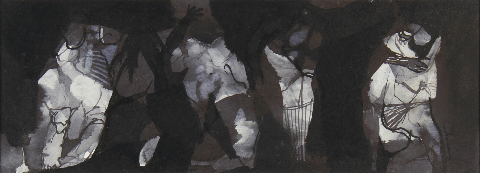 <i>Figures in the Flood</i><br>Mixed Media, 1965<br><br>#0415