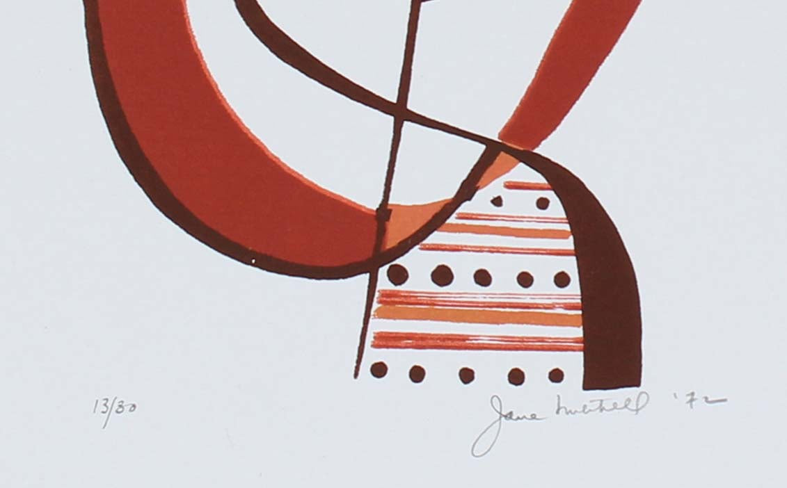 Abstracted Figural Form<br>1972 Serigraph<br><br>#86302