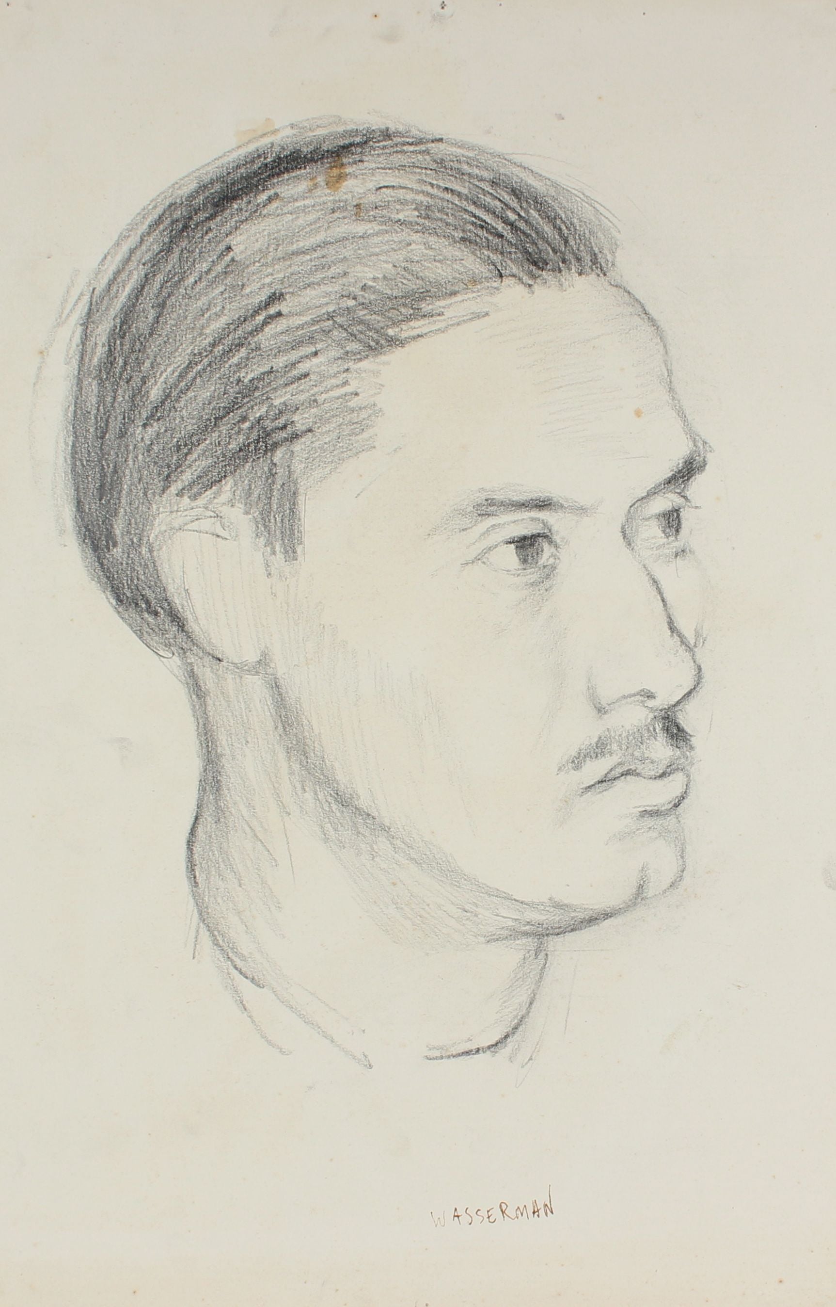 Portrait of a Man, Mexico <br>1947 Graphite <br><br>#86540