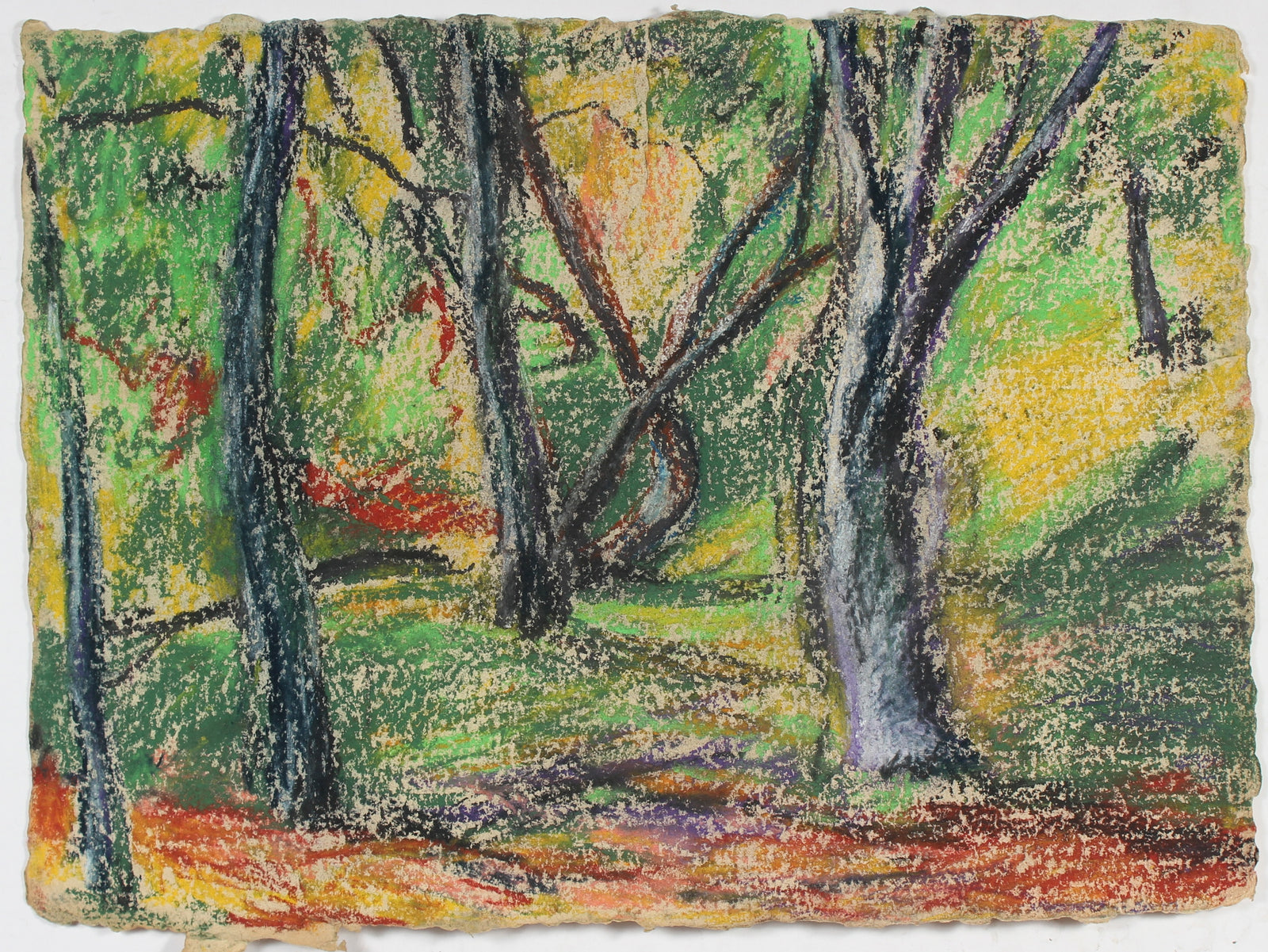 Clearing in the Forest<br>20th Century Pastel <br><br>#86657