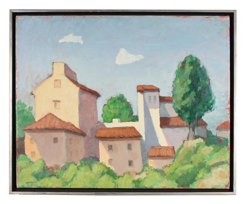 Idyllic European Landscape<br>Late 20th Century Oil<br><br>#88519