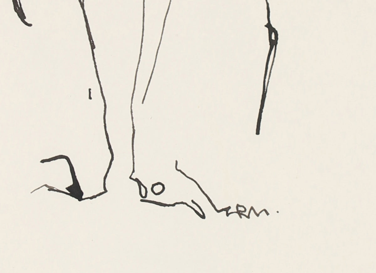 Minimalist Female Portrait Study <br>20th Century Ink<br><br>#88668