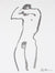 Standing Male Nude <br>20th Century Ink <br><br>#88674