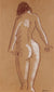 Tranquil Female Nude <br>20th Century Charcoal & Acrylic <br><br>#88714