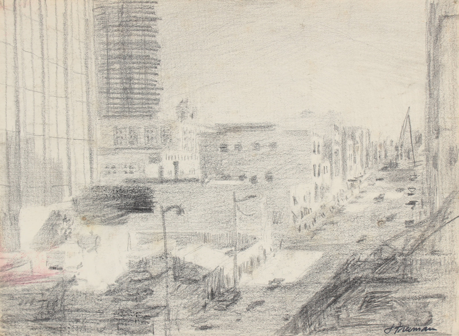 Downtown San Francisco in Graphite <br>1960s <br><br>#88910