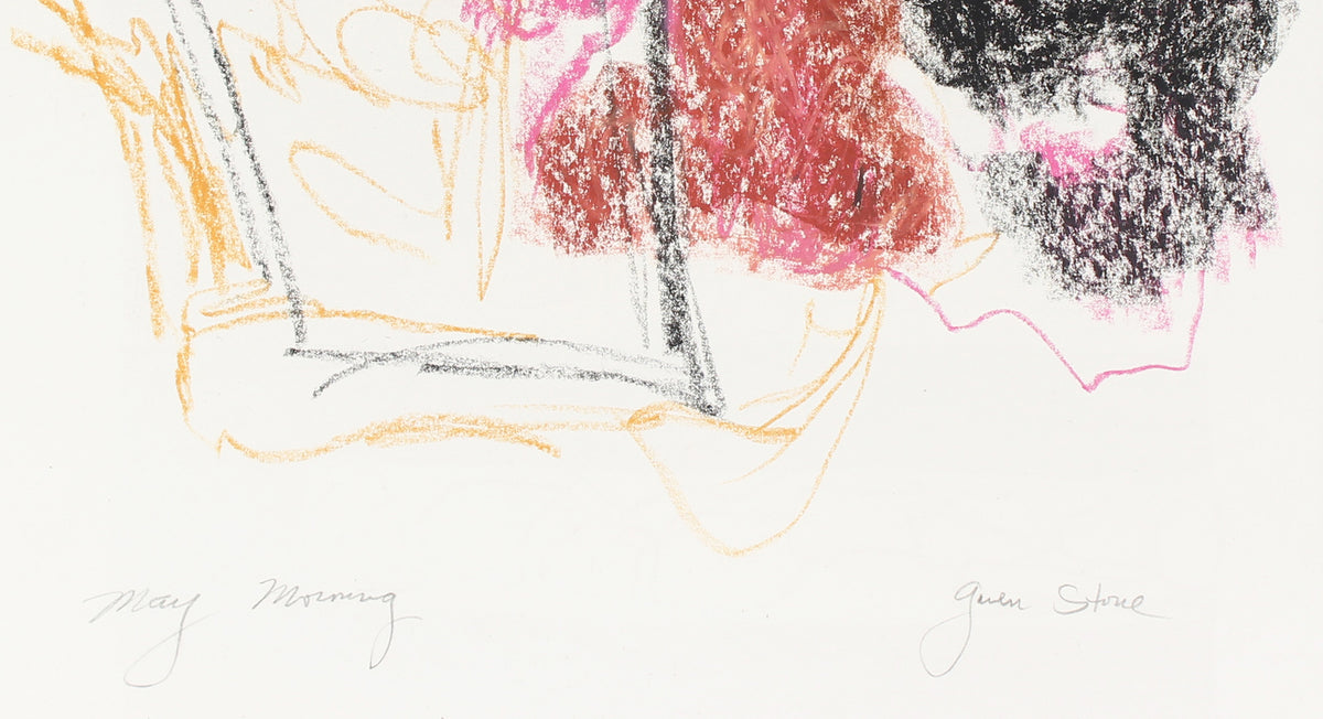 <i>May Morning</i> <br>Late 20th Century Pastel Abstract <br><br>#89086