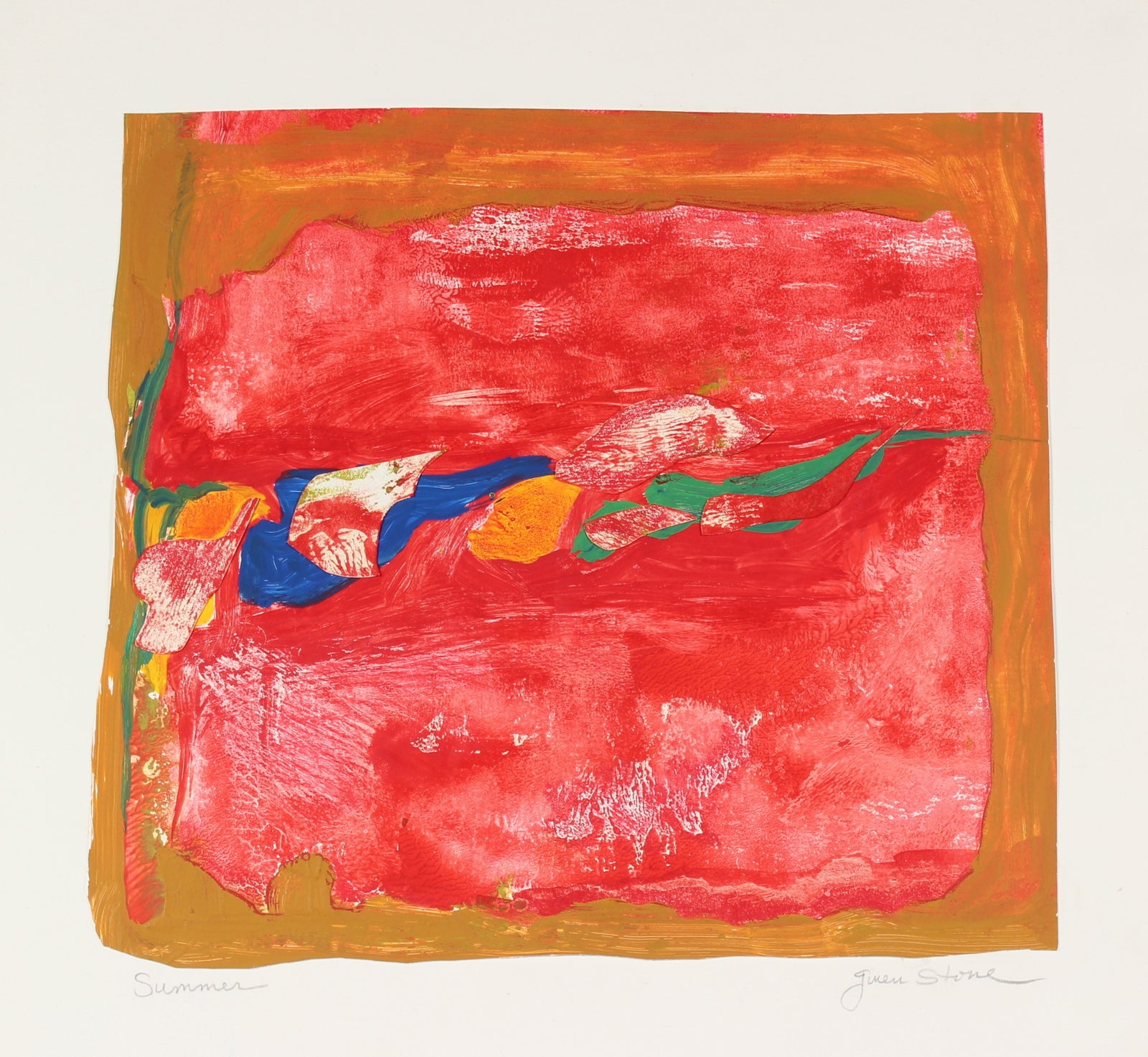 <i>Summer</i><br>Late 20th Century Monoprint & Collage<br><br>#89087