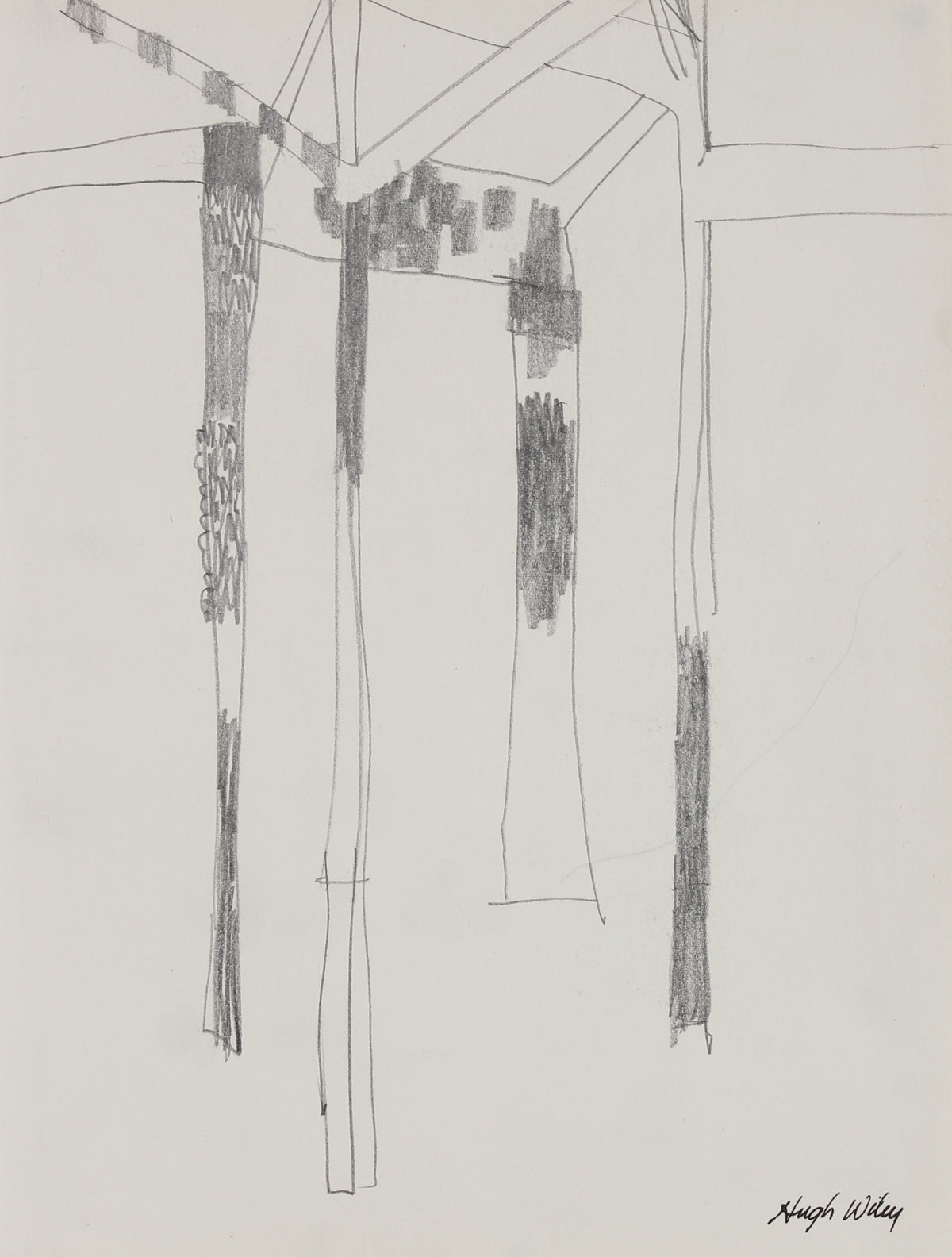 Sketch of Watts Towers &lt;br&gt;1974 Graphite &lt;br&gt;&lt;br&gt;#89343