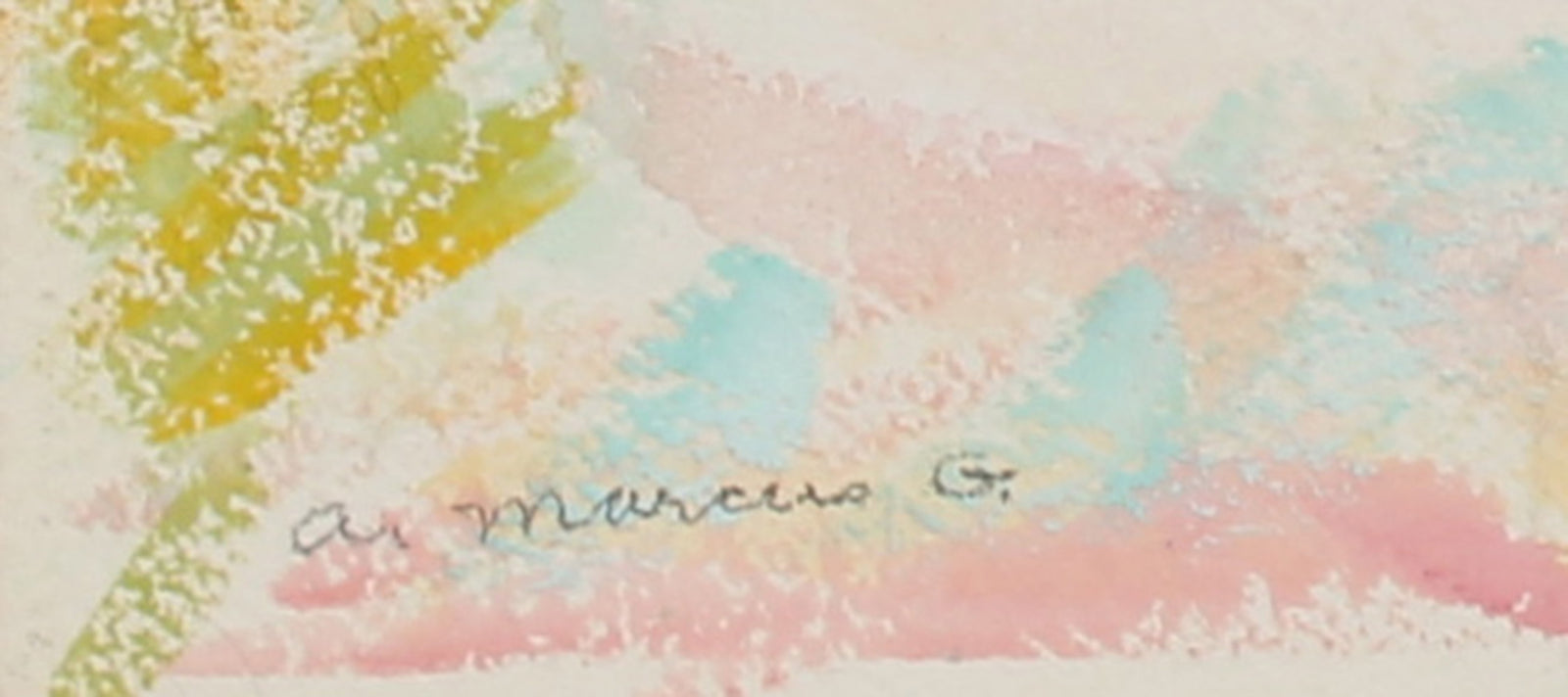 <i>Red Flowers in a Vase</i><br>Watercolor, 1970s<br><br>#89605