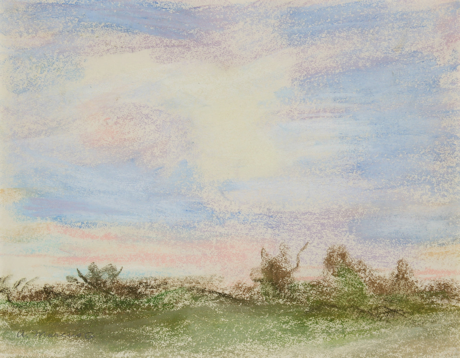 <i>Saratoga Springs</i><br>Pastel on Paper, 1966<br><br>#89609