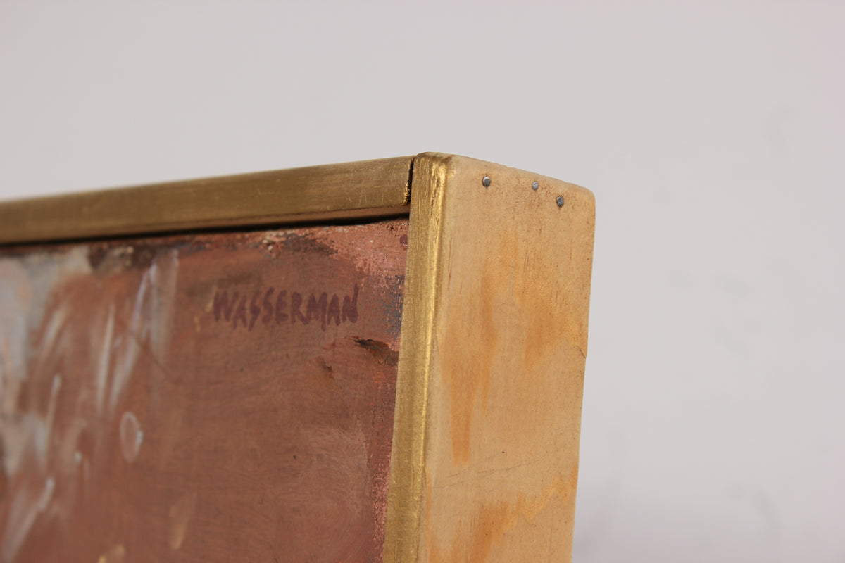 Cubist Abstracted Figure<br>Late 20th-Early 21st Century Oil<br><br>#90328