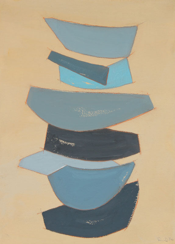 <i>Sea Forms III</i> <br>2016 Gouache & Pastel <br><br>#90428