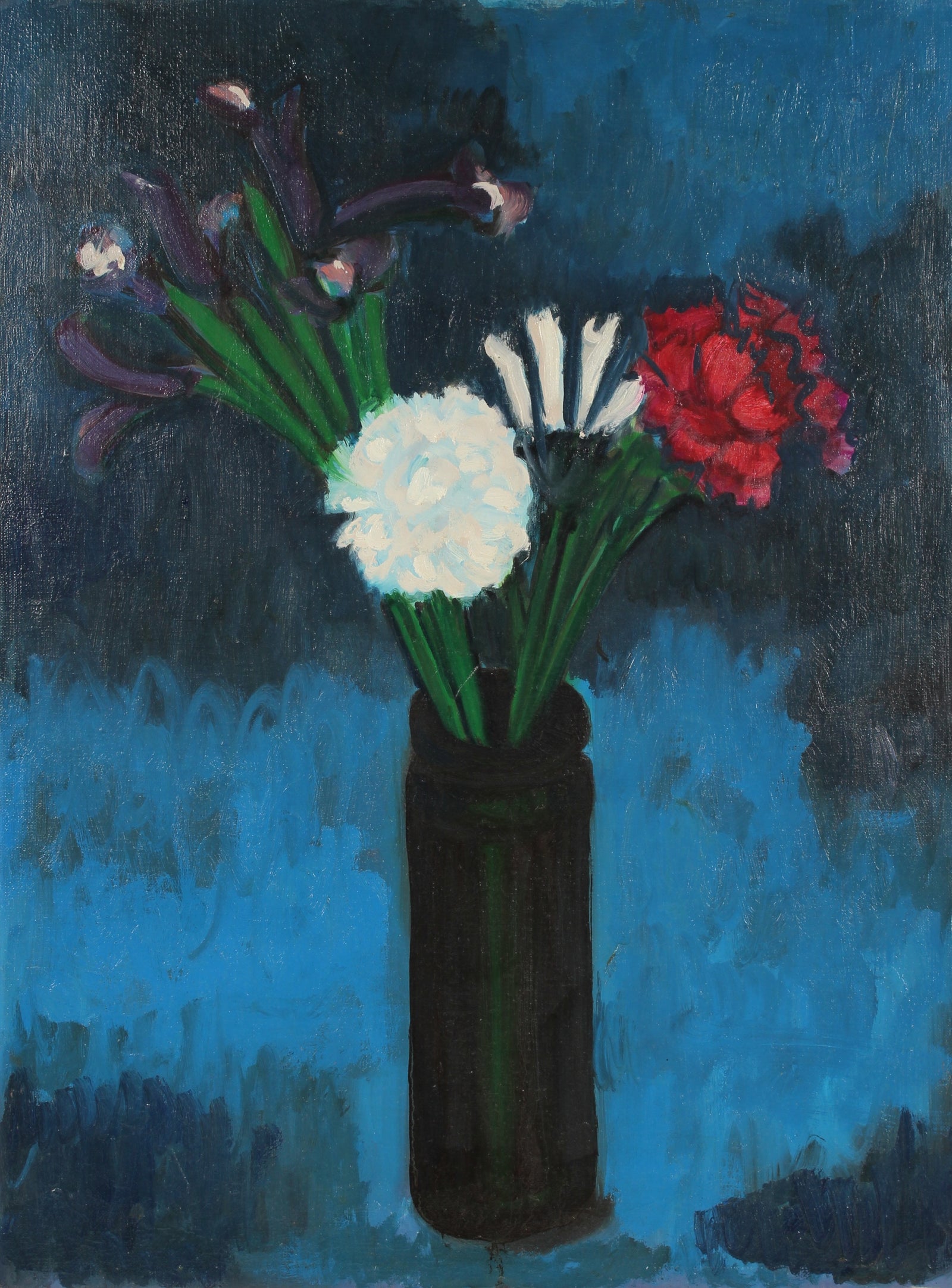 Still Life with Carnations<br>1968 Oil<br><br>#90580