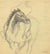 Horse with Rider Study <br>Graphite on Paper Mid 20th Century <br><br>#90620