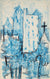 Cool Abstracted New York Cityscape<br>20th Century Ink<br><br>#90655