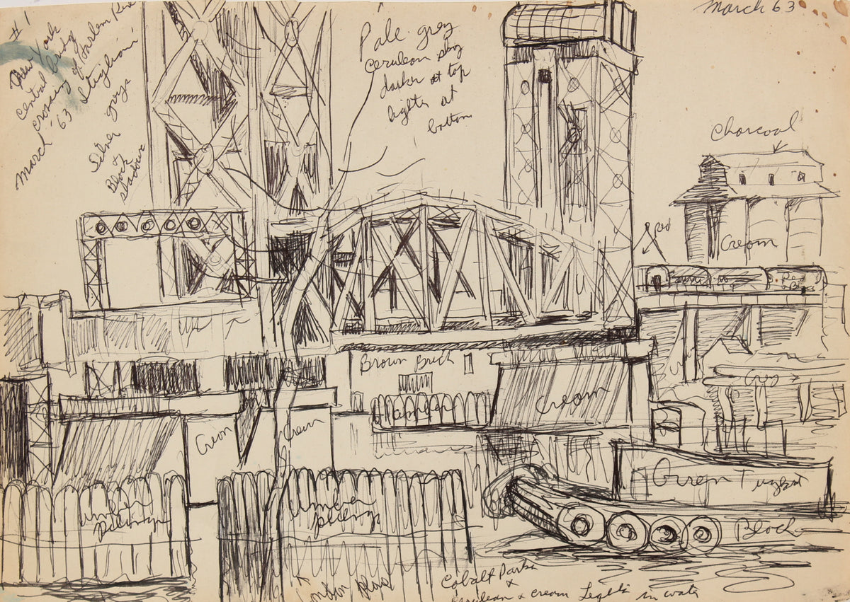 &lt;i&gt;New York Central Bridge Crossing of Harlem River&lt;/i&gt;&lt;br&gt;Mid-Late 20th Century&lt;br&gt;&lt;br&gt;#90711