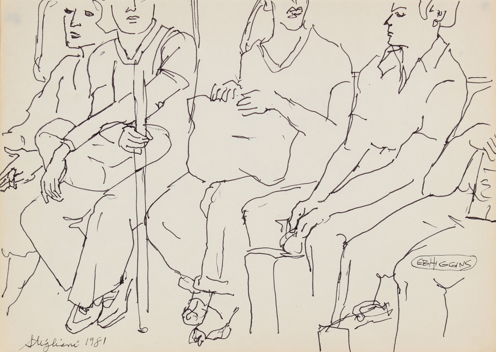 <i>EB Higgins</i> <br>1981 Ink <br><br>#90721