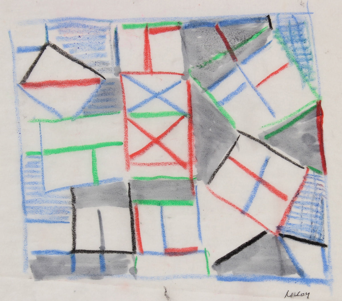 Square Deconstructed Abstract&lt;br&gt;1960-70s Pastel&lt;br&gt;&lt;br&gt;#91044