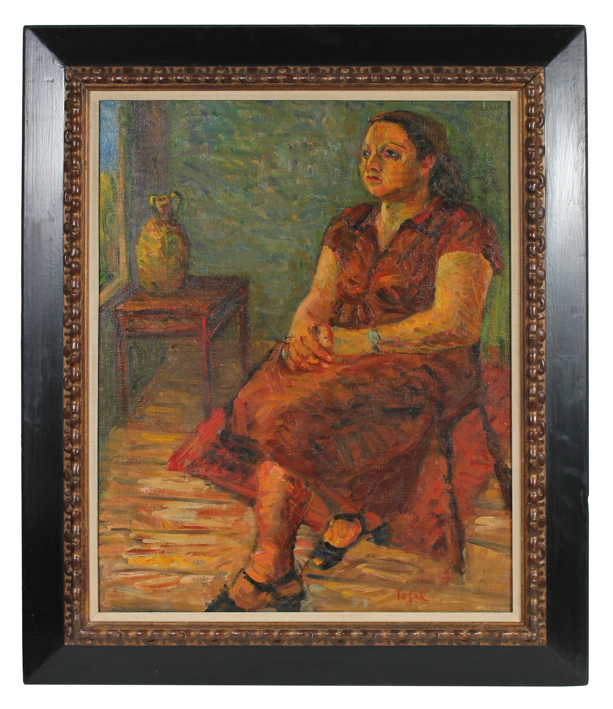 <i>Portrait of a Woman</i> <br>1935 Oil <br><br>#13993