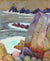 Coastal Landscape <br>Mid-Late 20th Century Oil<br><br>#93180