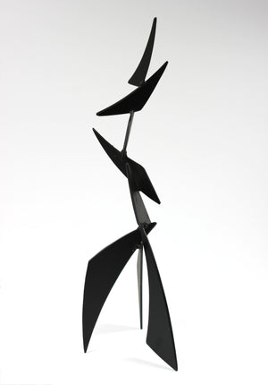 Striking Angular Late 20th Century Multi Media Metal Sculpture <br><br>#A9324