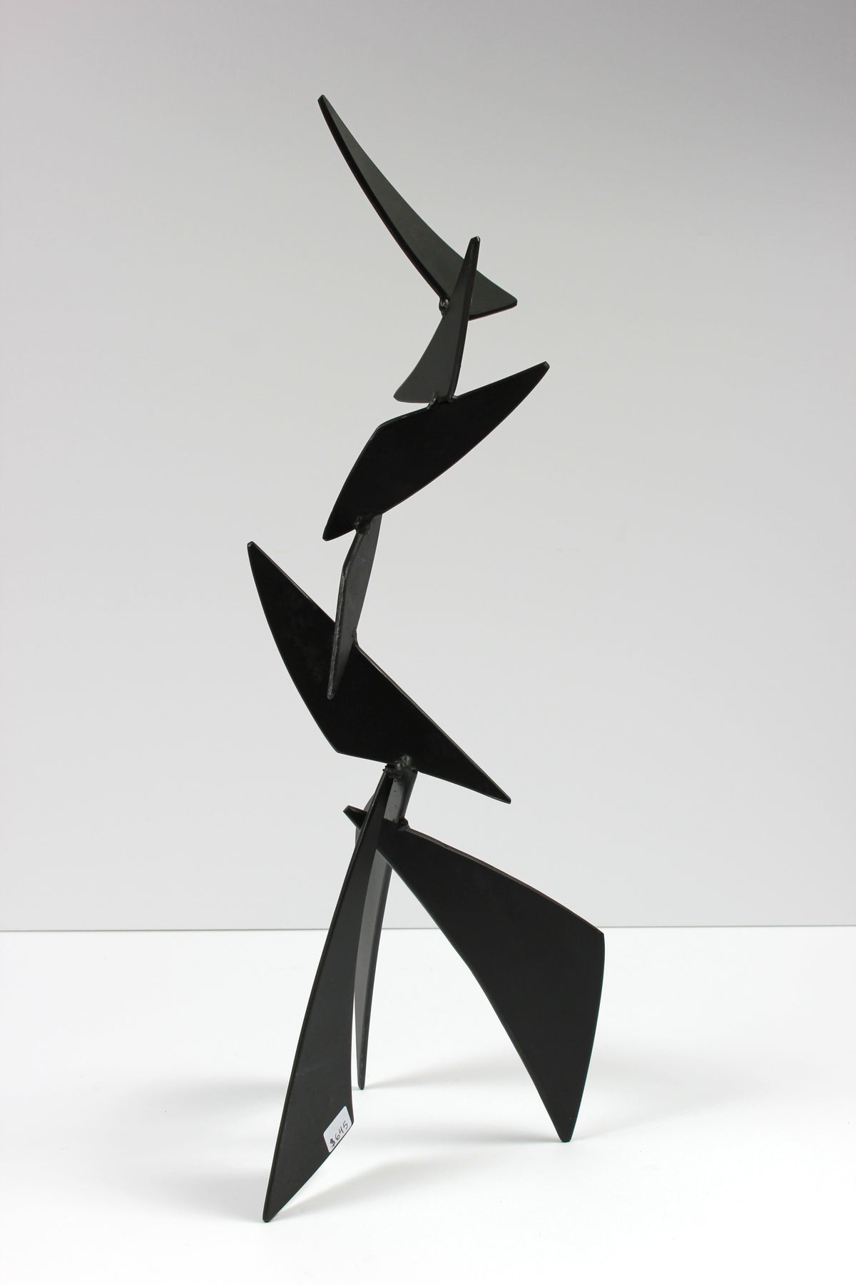 Striking Angular Late 20th Century Multi Media Metal Sculpture <br><br>#A9324