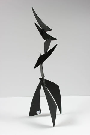 Striking Angular Late 20th Century Multi Media Metal Sculpture <br><br>#A9324