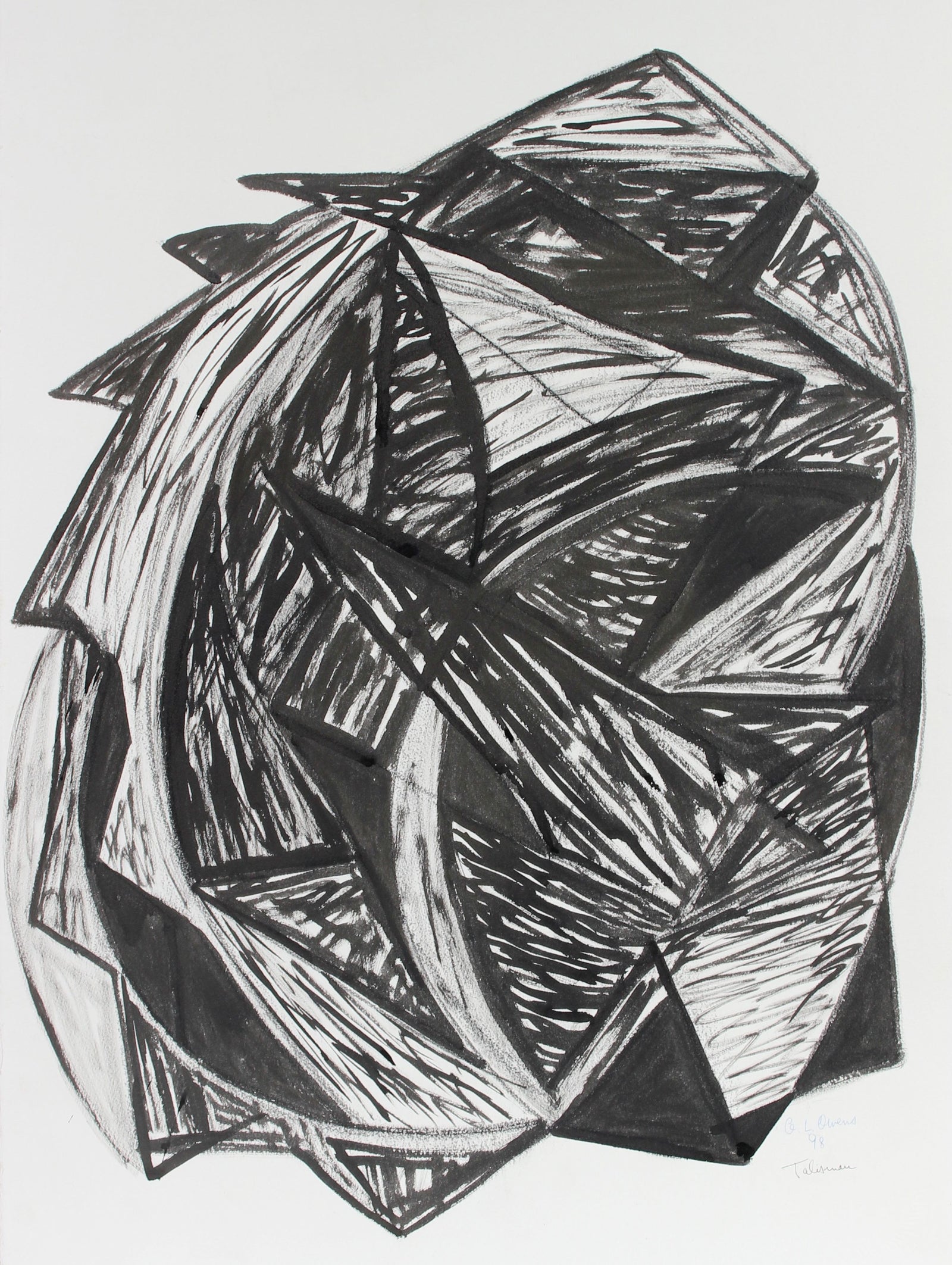 <i>Talisman</i><br>1998 Ink & Charcoal<br><br>#93414