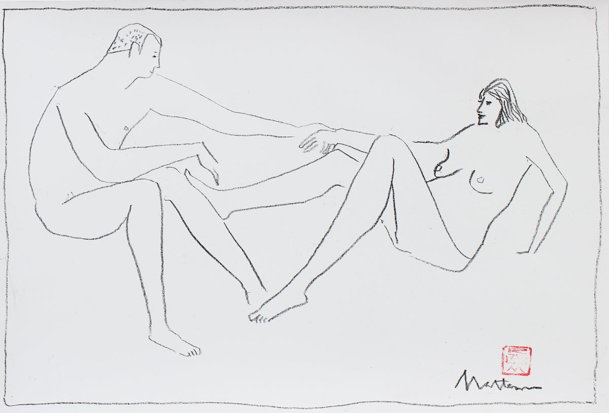 Nudes in Unison &lt;br&gt;20th Century Charcoal&lt;br&gt;&lt;br&gt;#94032