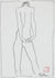 Minimalist Nude From Behind <br>1999 Charcoal <br><br>#94061