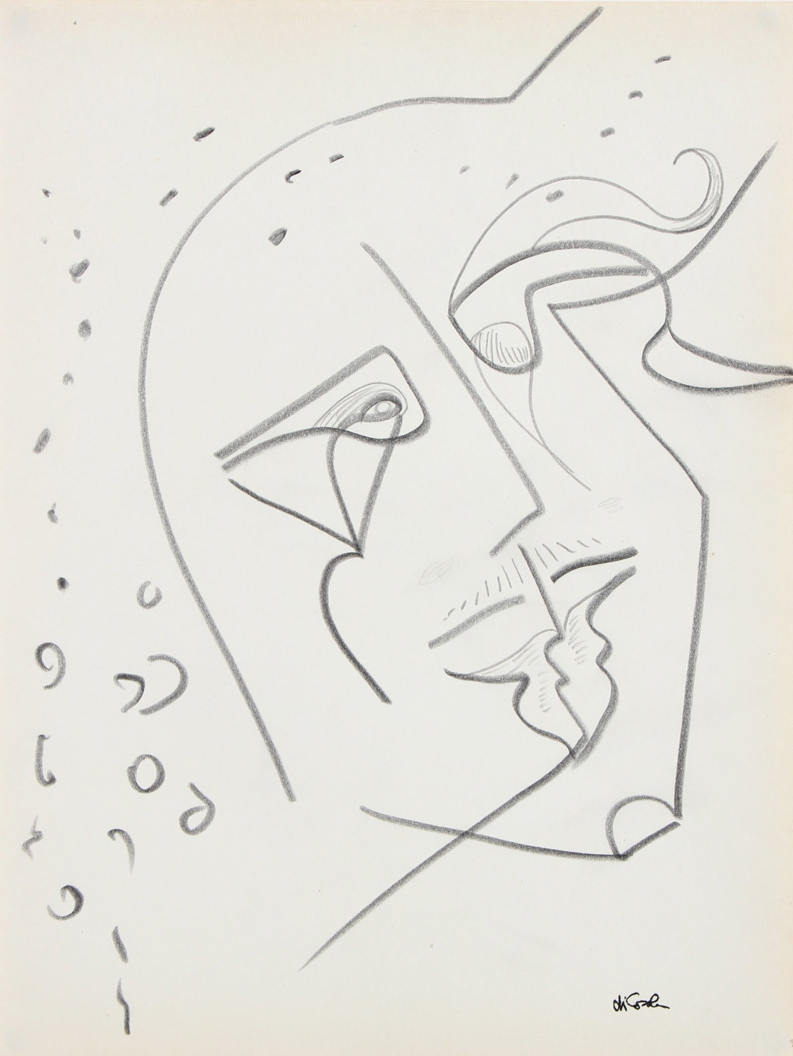 Amorphous Face <br>20th Century Graphite <br><br>#94179