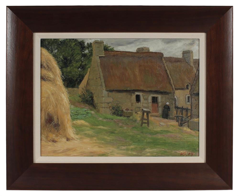 <i>Farm in Brittany</i> <br>1903 Oil <br><br>#94379