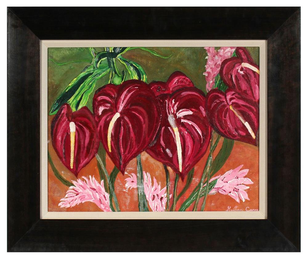 <i>Anthurium Aloha</i>, Hawaii<br>2017 Gouache<br><br>#94253