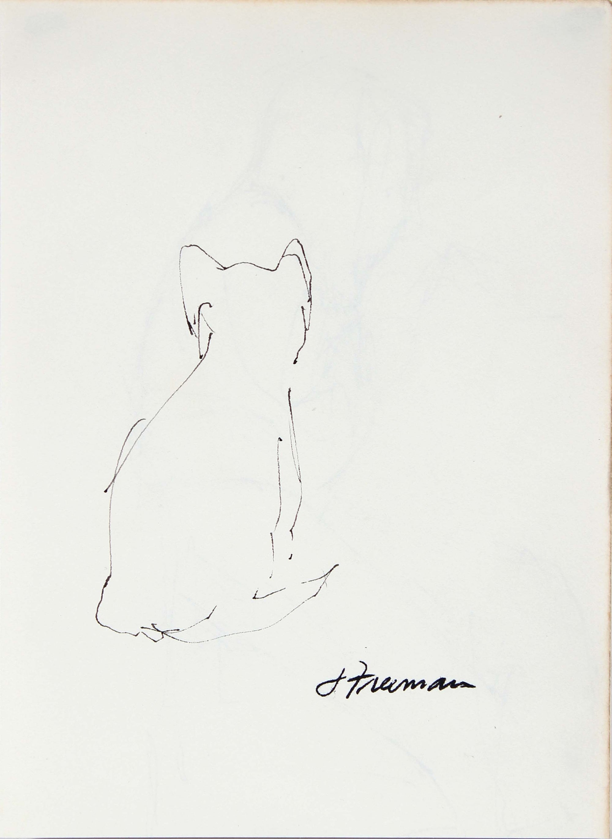Small Animal Study<br>1976 Ink on Paper<br><br>#95013