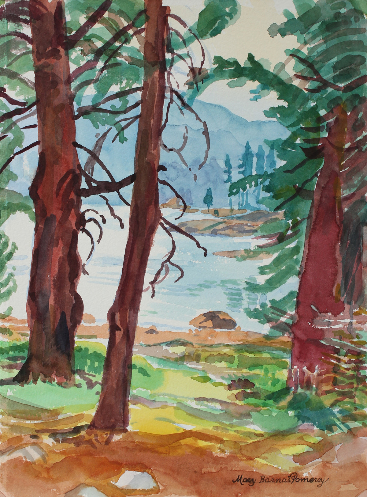 &lt;i&gt;Silver Lake From Shady Woods&lt;/i&gt;&lt;br&gt;August 2001 Watercolor&lt;br&gt;&lt;br&gt;#95109