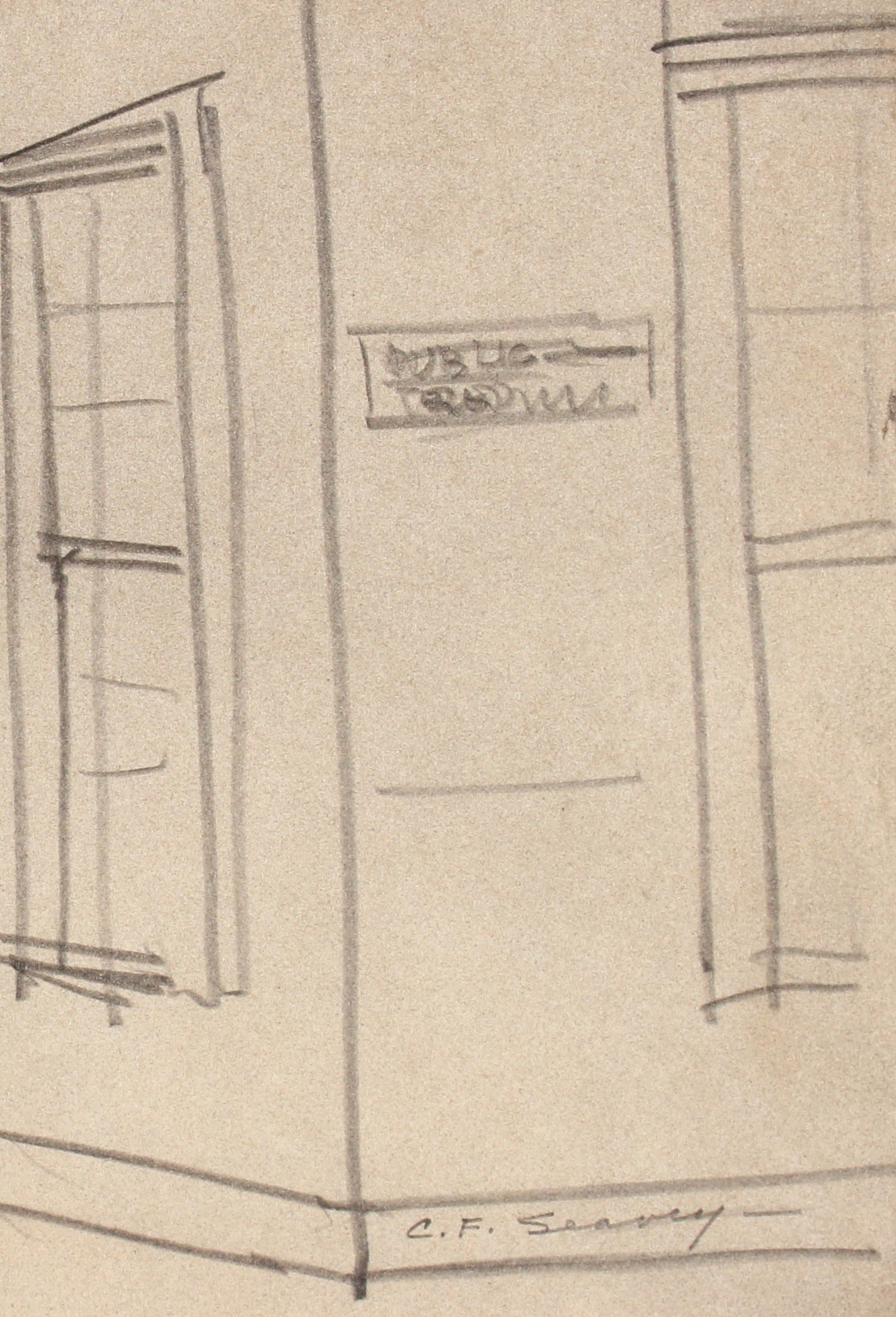 San Francisco Shop Scene <br>1938-40 Graphite <br><br>#9533