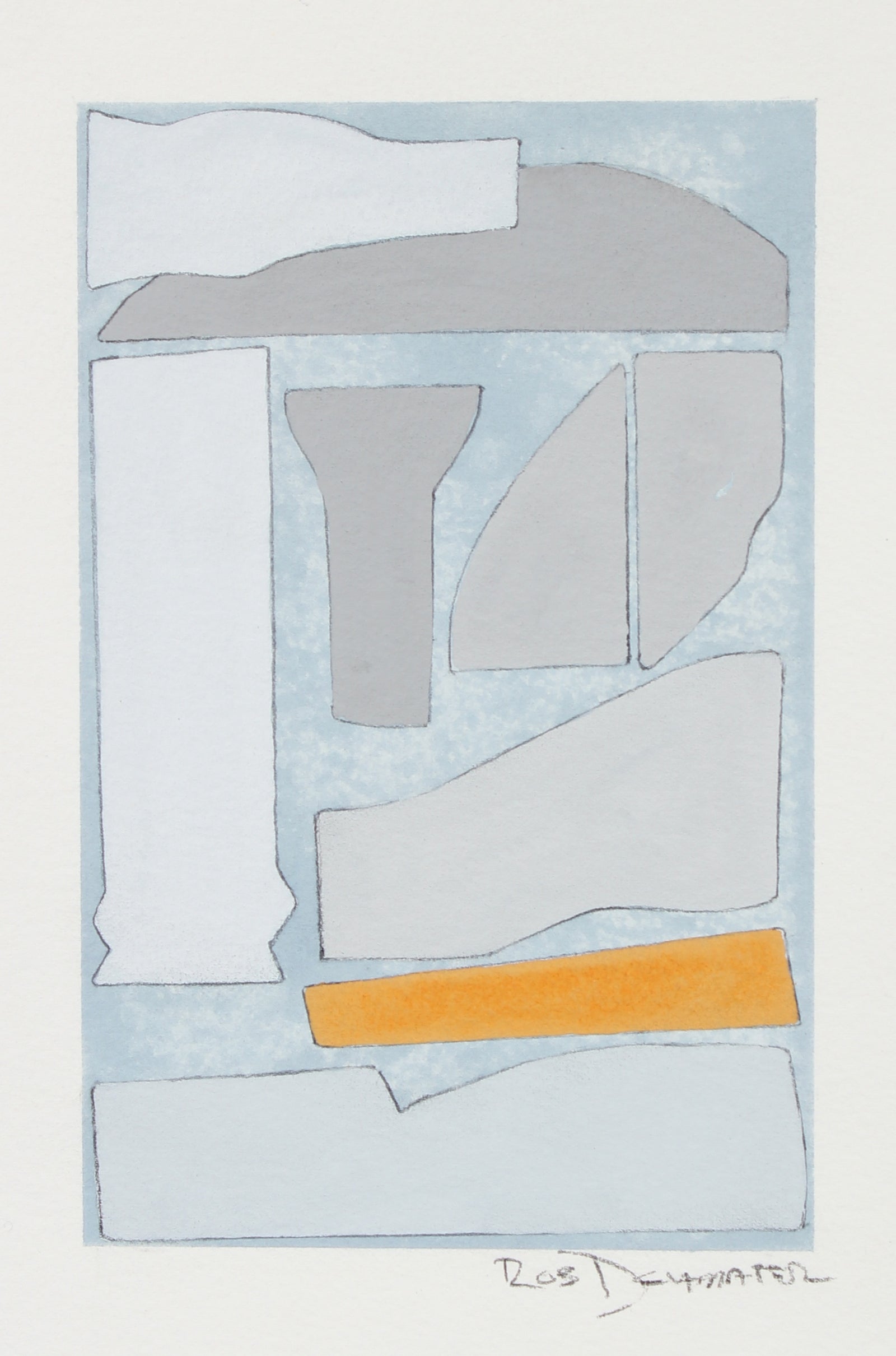 <i>Window of Orquevaux V </i><br>2017 Charcoal & Gouache <br><br>#95475