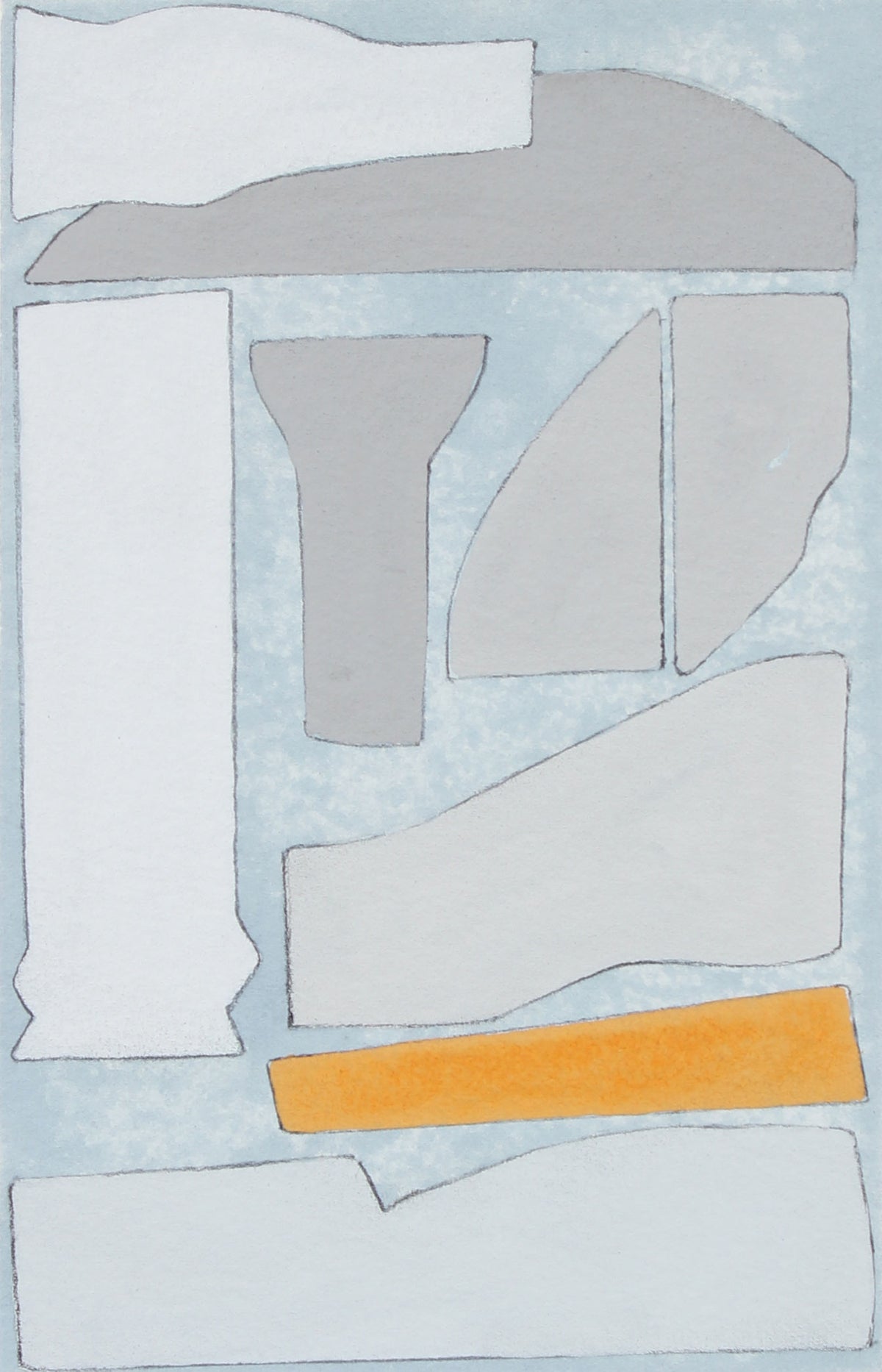 <i>Window of Orquevaux V </i><br>2017 Charcoal & Gouache <br><br>#95475