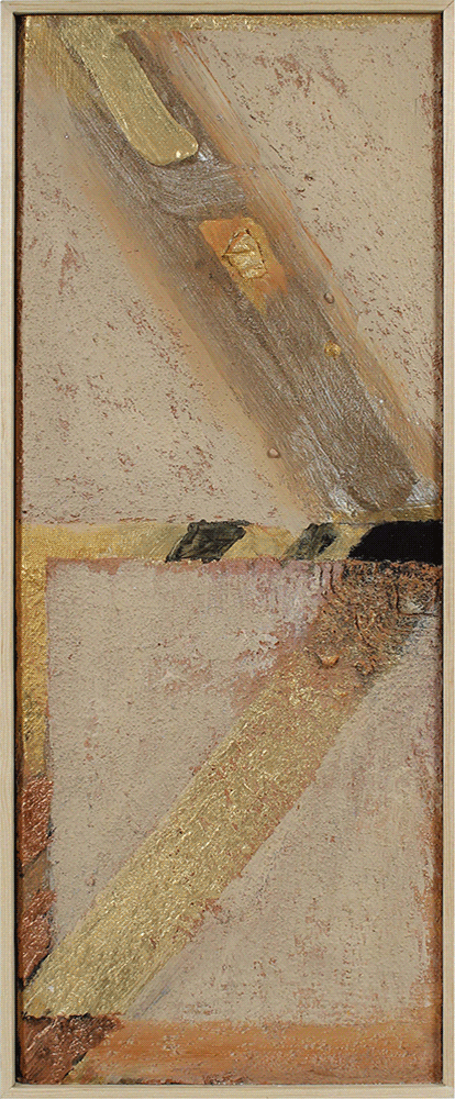 Mixed Media Abstract Sculpture<br>Sand, Cement & Paint on Wood<br><br>#95526