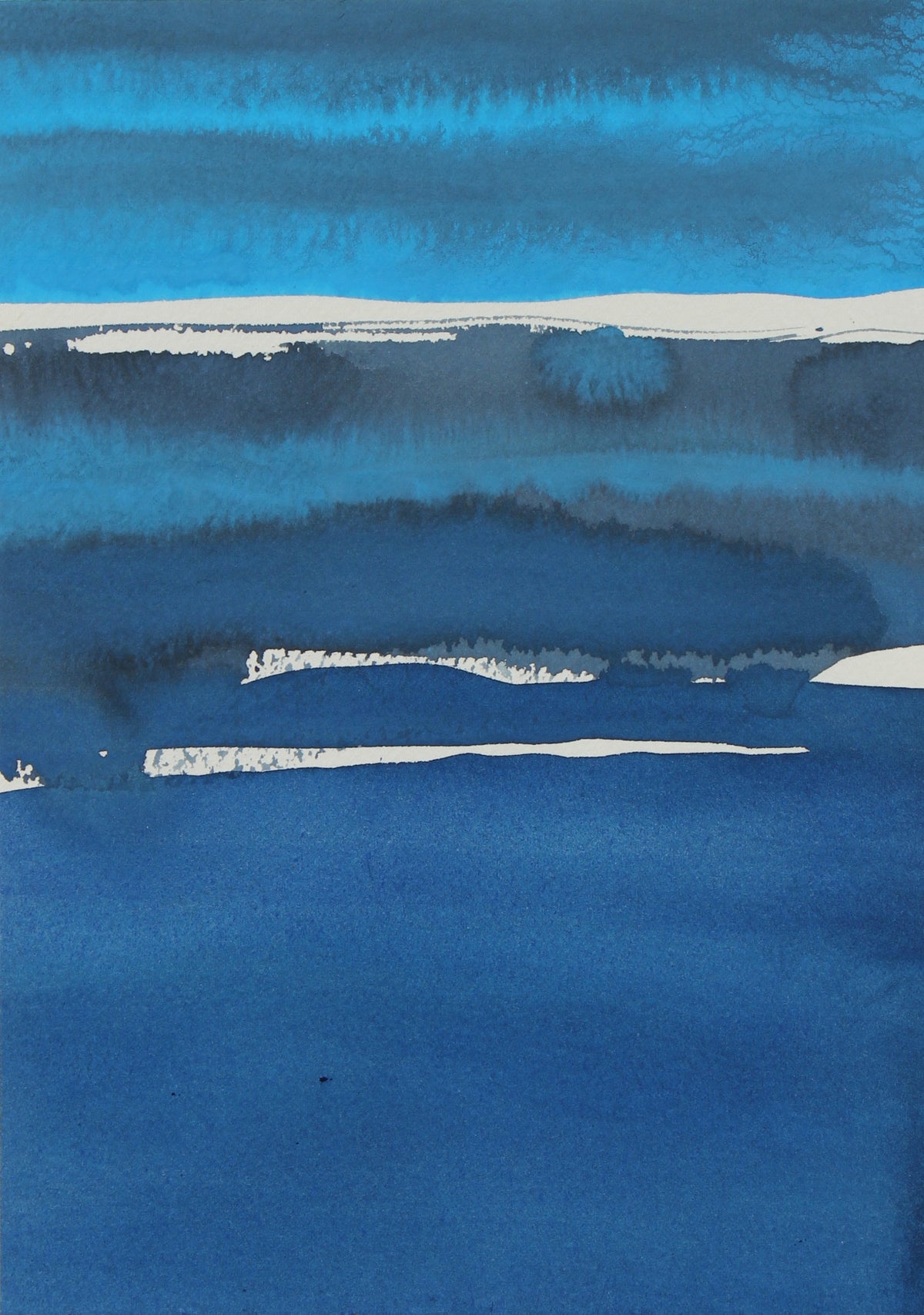 <i>Beyond Blue II</i><br>2017 Gouache<br><br>#95657