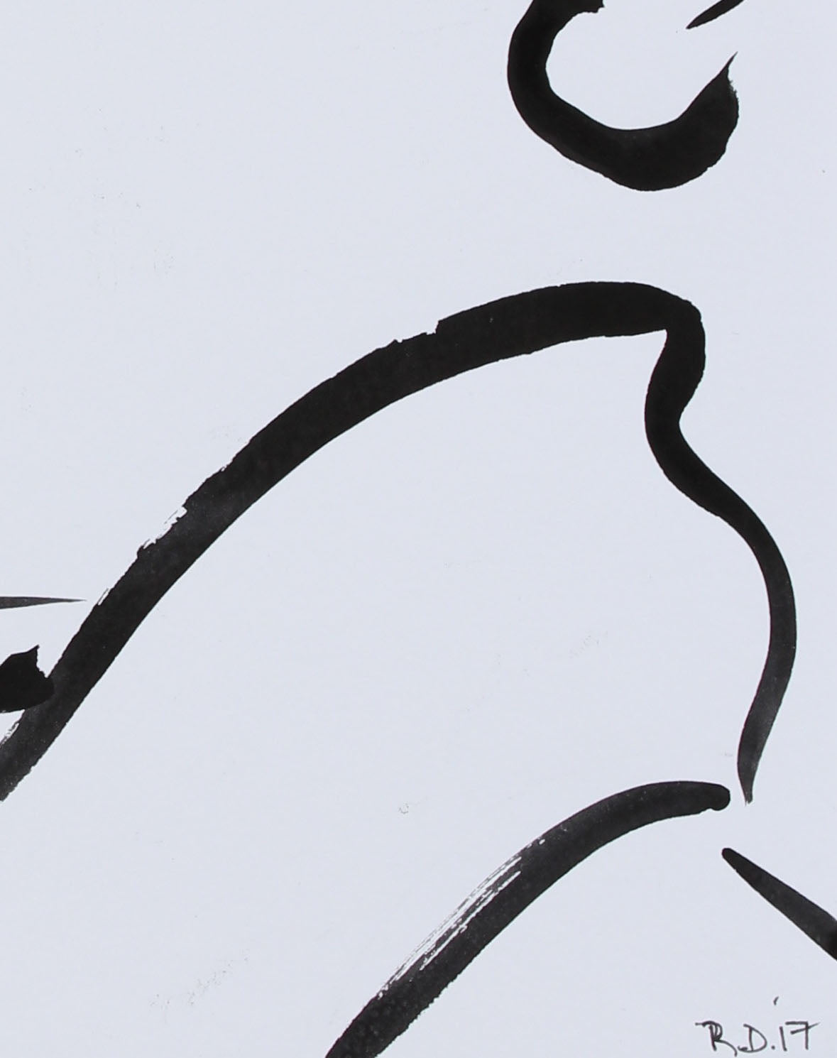 <i>Faces of the Musee d'Orsay VI</i><br>2017 Ink Portrait<br><br>#95704