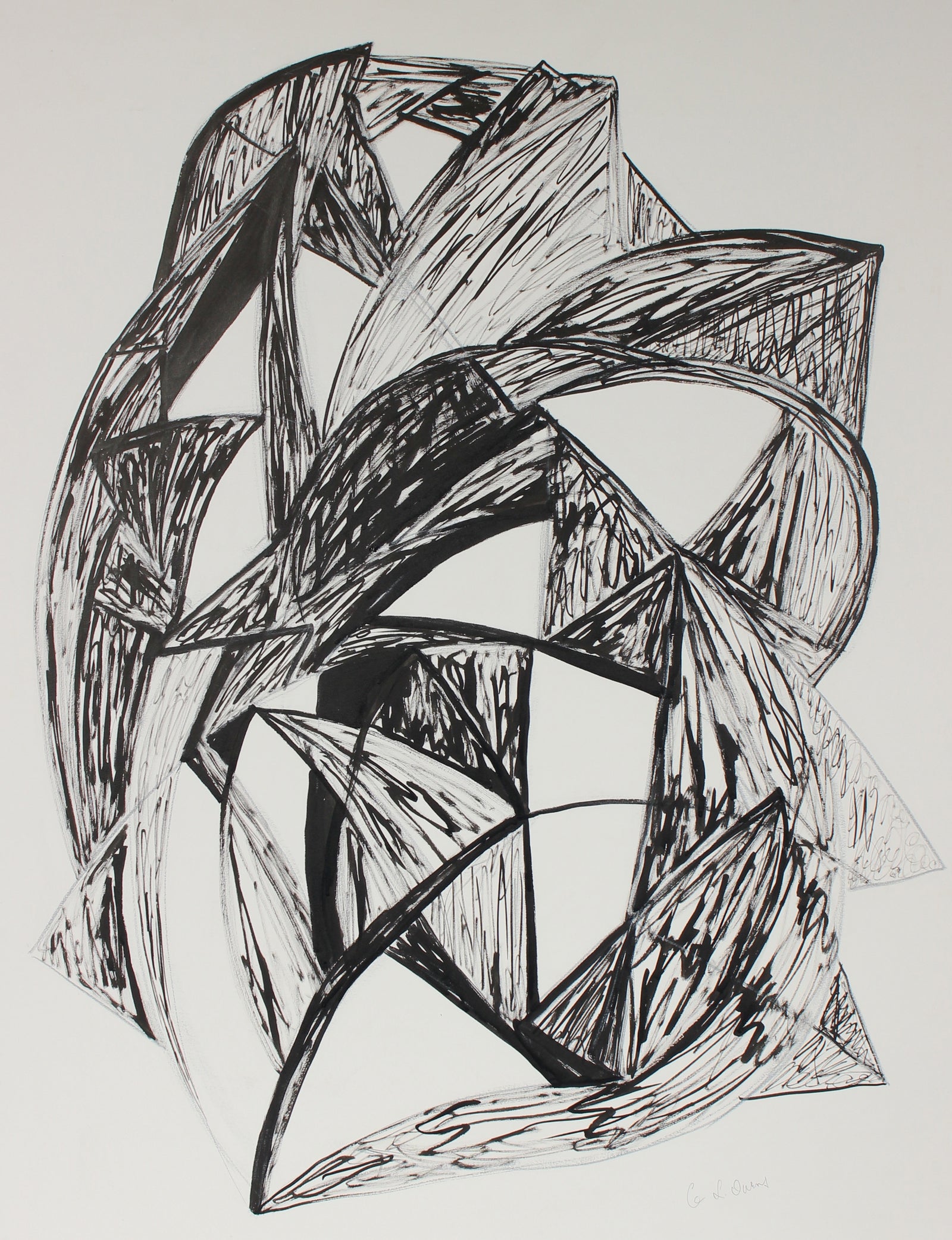 <i>Talisman II, Insounsiance</i><br>Mid-Late 20th Century Ink & Charcoal<br><br>#95907