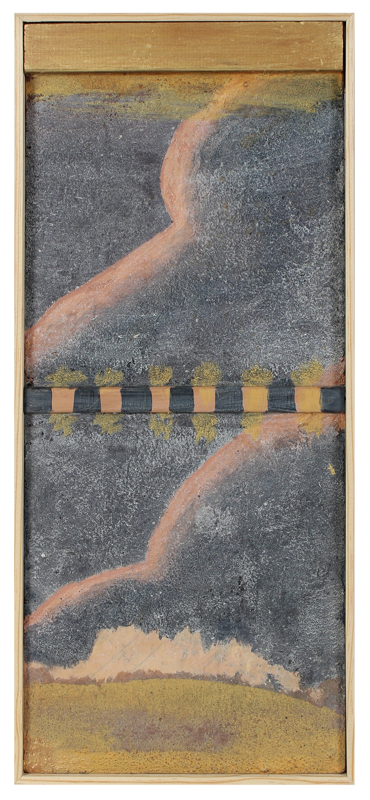 Layered Abstract Mixed Media&lt;br&gt;Sand, Cement &amp; Paint on Wood&lt;br&gt;&lt;br&gt;#96150