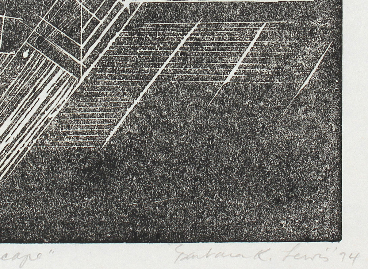 <i>Shadow of an Escape</i> <br>1974 Etching <br><br>#96330